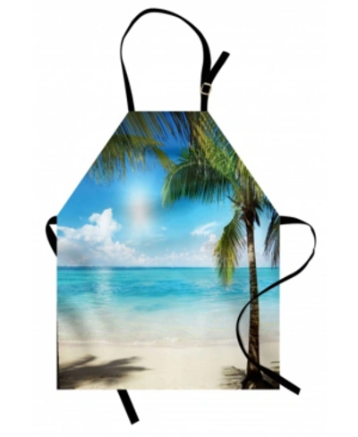 Ambesonne Tropical Beach Apron In Teal