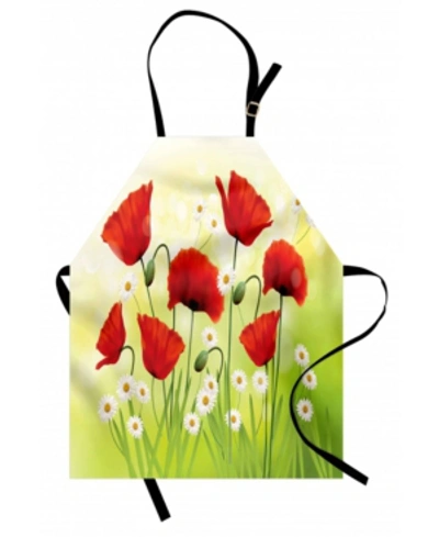 Ambesonne Poppy Apron In Multi