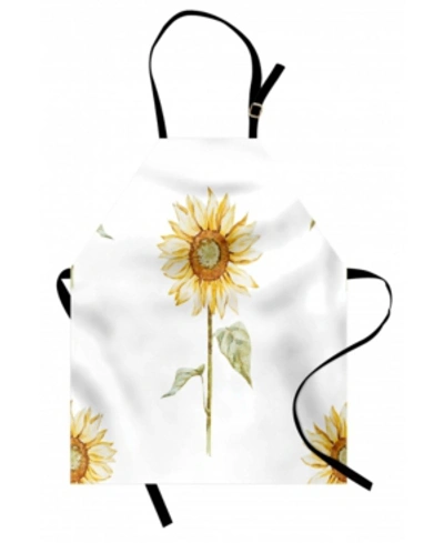 Ambesonne Sunflower Apron In Orange