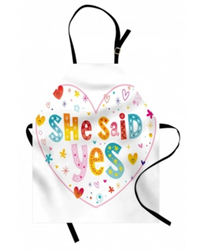 Ambesonne Engagement Party Apron In Multi