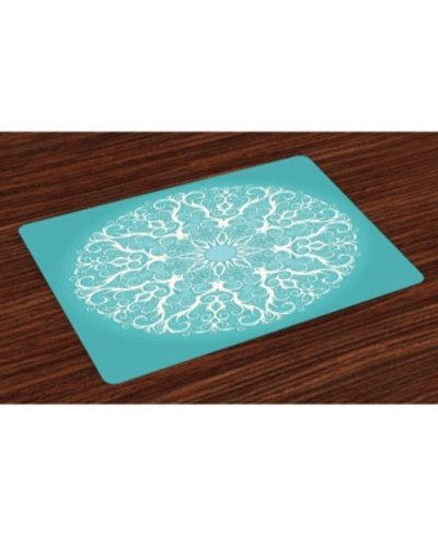 Ambesonne Place Mats, Set Of 4 In Multi