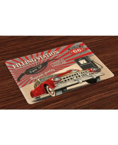 Ambesonne Cars Place Mats, Set Of 4 In Multi