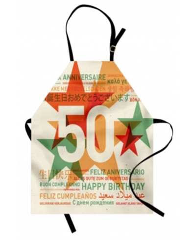 Ambesonne 50th Birthday Apron In Multi