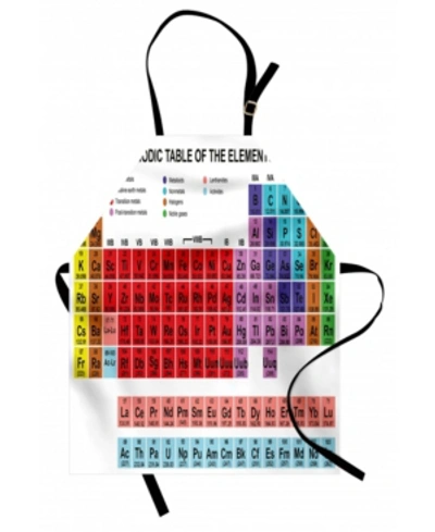 Ambesonne Periodic Table Apron In Multi