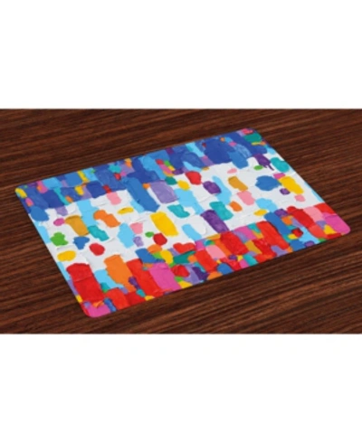 Ambesonne Art Place Mats, Set Of 4 In Multi