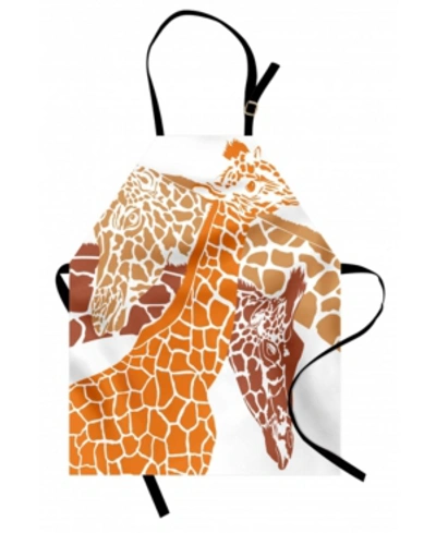 Ambesonne Giraffe Apron In Blue