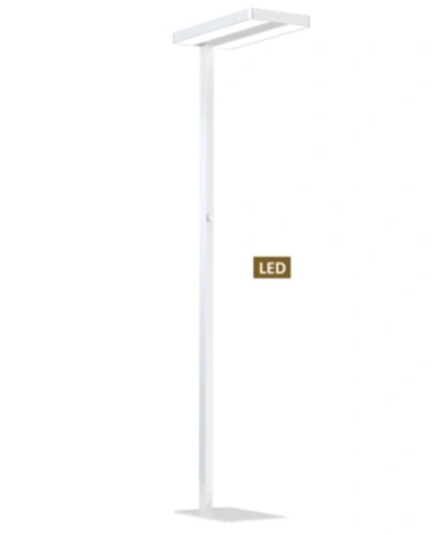 Artiva Usa Officepro 77 Natural Daylight Led Office Floor Lamp With Dimmer In White
