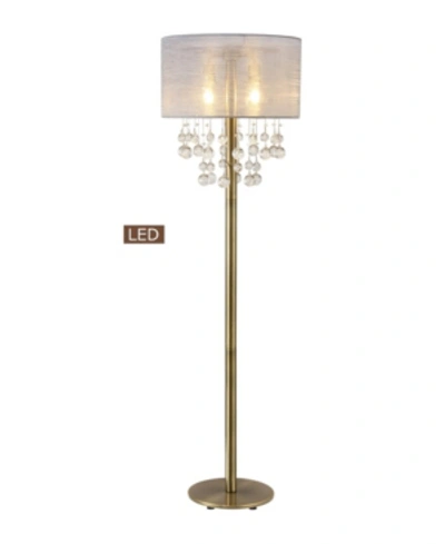 Artiva Usa Charlotte 61" 2-light Led Floor Lamp Bubble Balls With Dimmer Swtich In Bronze