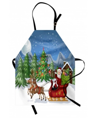 Ambesonne Christmas Apron In Red