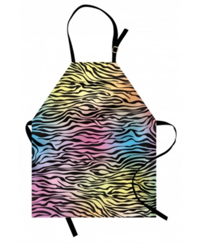Ambesonne Zebra Print Apron In Yellow