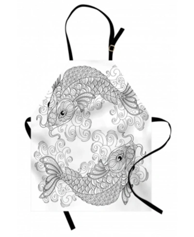 Ambesonne Asian Apron In Black