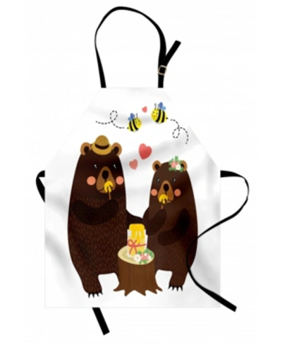 Ambesonne Bear Apron In Orange