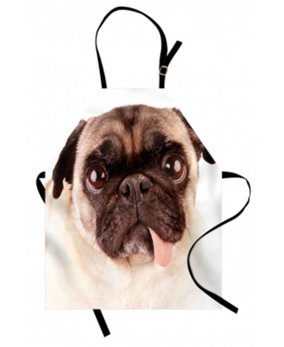 Ambesonne Pug Apron In Brown