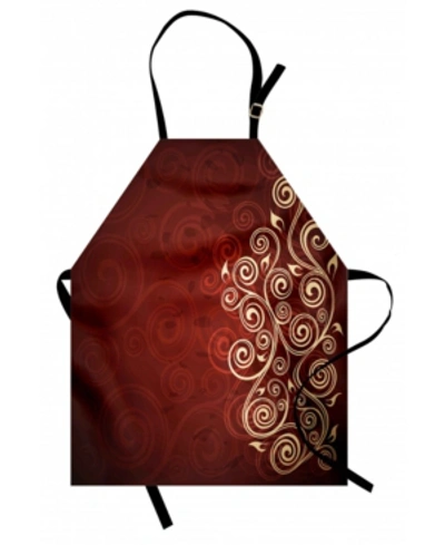 Ambesonne Burgundy Apron In Multi