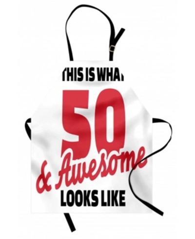 Ambesonne 50th Birthday Apron In Multi