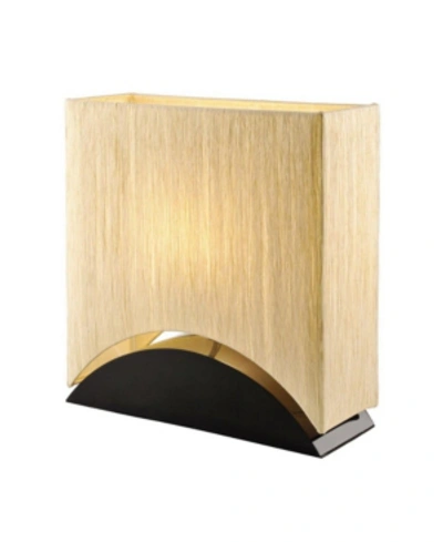 Artiva Usa Sakura 17" Modern Space-efficient Premium Shade Table Lamp With Lacquer In Black