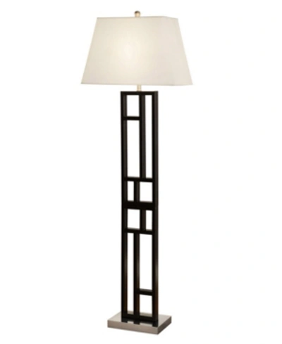 Artiva Usa Perry 64" Geometric-sculptured, Finished Floor Lamp In Silver