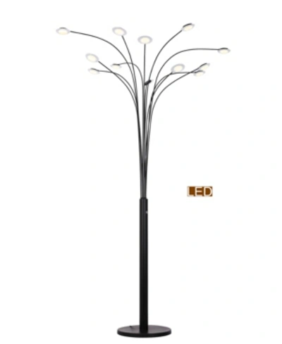 Artiva Usa Quan Money Tree 84" Arch Floor Lamp, Touch Dimmer In Black