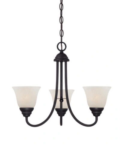 Designer's Fountain Designers Fountain Kendall 3 Light Chandelier In Bronze