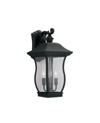 Designer's Fountain Designers Fountain Chelsea Wall Lantern In Black