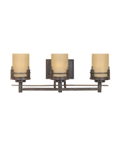 Designer's Fountain Designers Fountain Mission Ridge 3 Light Bath Bar In Brown