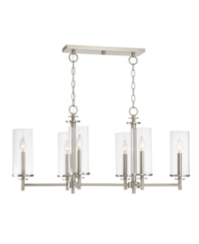 Designer's Fountain Designers Fountain Harlowe 6 Light Island In Platinum