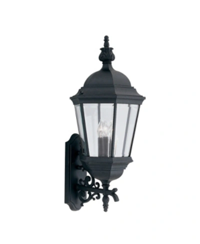 Designer's Fountain Designers Fountain Builder Cast Aluminum Wall Lantern In Black