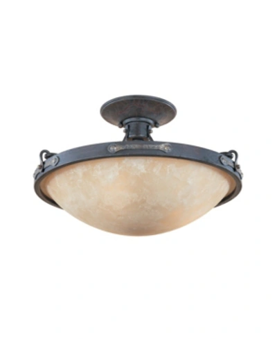 Designer's Fountain Designers Fountain Austin Semi-flush In Brown