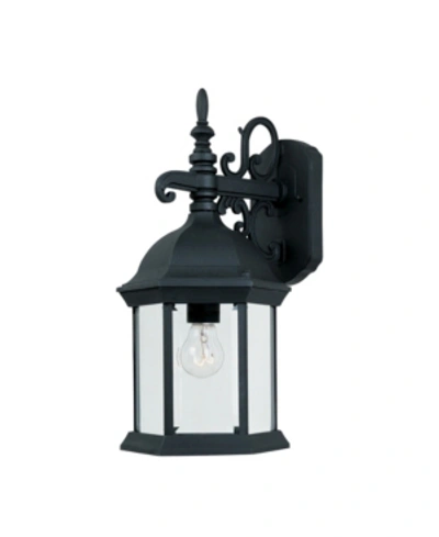 Designer's Fountain Designers Fountain Devonshire Wall Lantern In Black