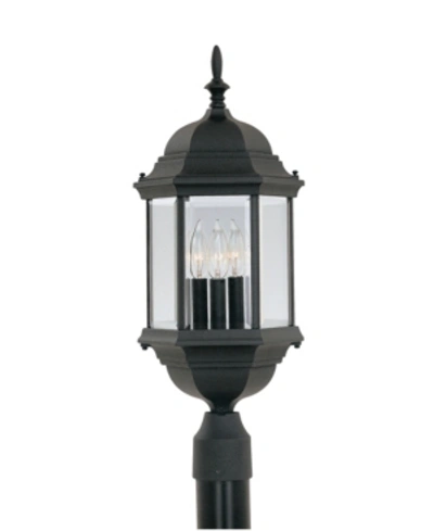 Designer's Fountain Designers Fountain Devonshire Post Lantern In Black