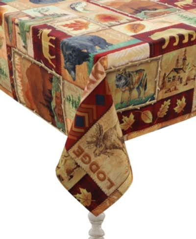 Laural Home Lodge Collage Tablecloth In Multi Collage