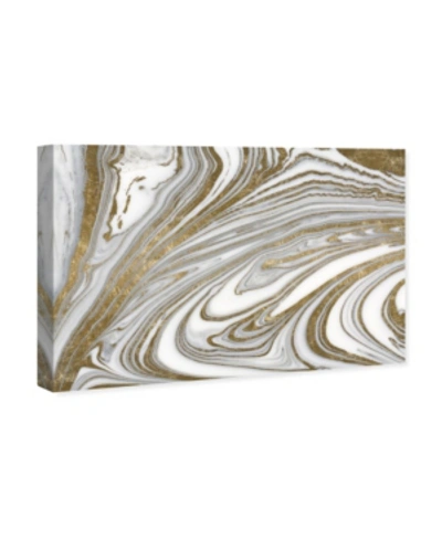 Oliver Gal Marble Waves Giclee Print On Gallery Wrap Canvas Art In Gold
