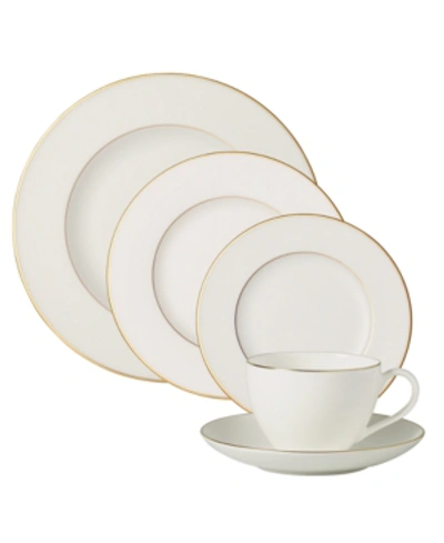 Villeroy & Boch Anmut Gold 5 Piece Place Setting In White