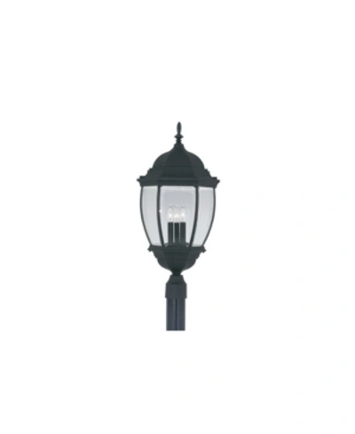 Designer's Fountain Designers Fountain Tiverton Post Lantern In Black