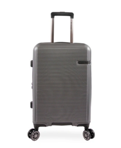 Brookstone Nelson 21" Hardside Carry-on Luggage With Charging Port In Charcoal