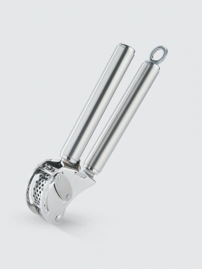 Rosle Garlic Or Ginger Press With Scraper In Stainless Steel