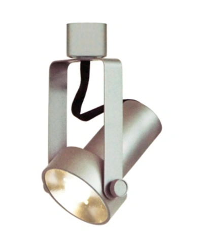 Volume Lighting 1-light Integrated Led Mini Adjustable Step Cylinder Track Head In Gray
