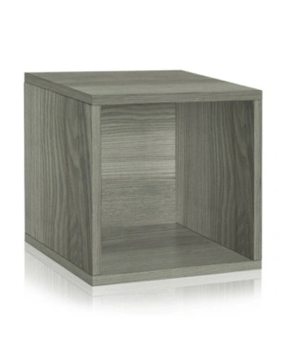 Way Basics Eco Stackable Storage Cube In Gray