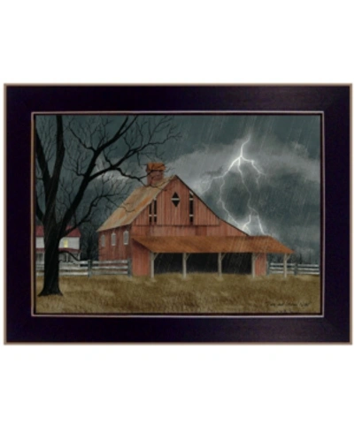 Trendy Decor 4u Dark And Stormy Night By Billy Jacobs, Ready To Hang Framed Print, Black Frame, 18" X 14" In Multi