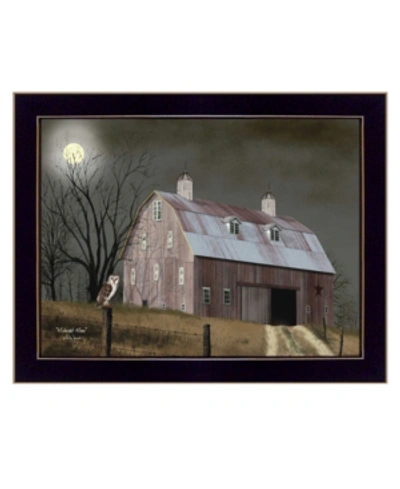 Trendy Decor 4u Midnight Moon By Billy Jacobs, Ready To Hang Framed Print, Black Frame, 18" X 14" In Multi