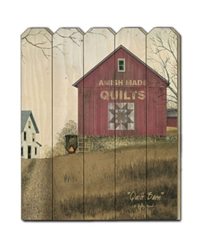 Trendy Decor 4u Quilt Barn By Billy Jacobs, Printed Wall Art On A Wood Picket Fence, 16" X 20" In Multi