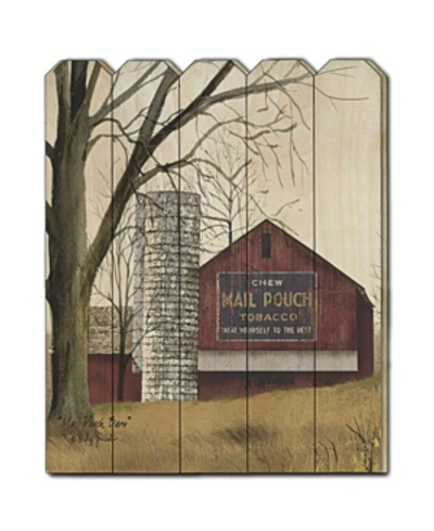 Trendy Decor 4u Mail Pouch Barn By Billy Jacobs, Printed Wall Art On A Wood Picket Fence, 16" X 20" In Multi