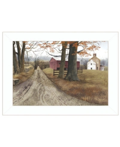 Trendy Decor 4u The Road Home By Billy Jacobs, Ready To Hang Framed Print, White Frame, 21" X 15" In Multi