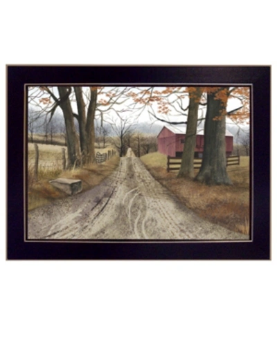 Trendy Decor 4u The Road Home By Billy Jacobs, Printed Wall Art, Ready To Hang, Black Frame, 14" X 10" In Multi