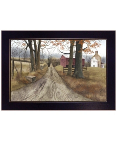 Trendy Decor 4u The Road Home By Billy Jacobs, Ready To Hang Framed Print, Black Frame, 20" X 14" In Multi