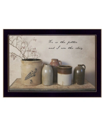 Trendy Decor 4u He Is The Potter By Billy Jacobs, Printed Wall Art, Ready To Hang, Black Frame, 14" X 10" In Multi