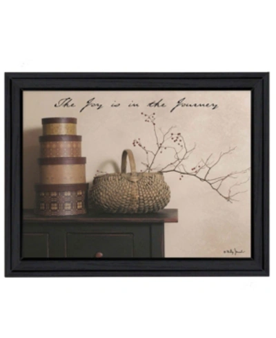 Trendy Decor 4u The Joy Is The Journey By Billy Jacobs, Printed Wall Art, Ready To Hang, Black Frame, 27" X 21" In Multi