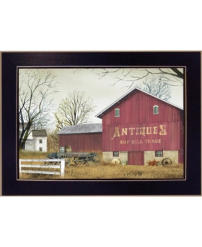 Trendy Decor 4u Antique Barn By Billy Jacobs, Printed Wall Art, Ready To Hang, Black Frame, 14" X 10" In Multi
