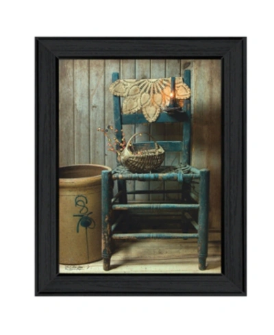 Trendy Decor 4u This Old Chair By Susan Boyer, Printed Wall Art, Ready To Hang, Black Frame, 14" X 18" In Multi