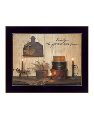 Trendy Decor 4u Forever Family By Susan Boyer, Printed Wall Art, Ready To Hang, Black Frame, 18" X 14" In Multi